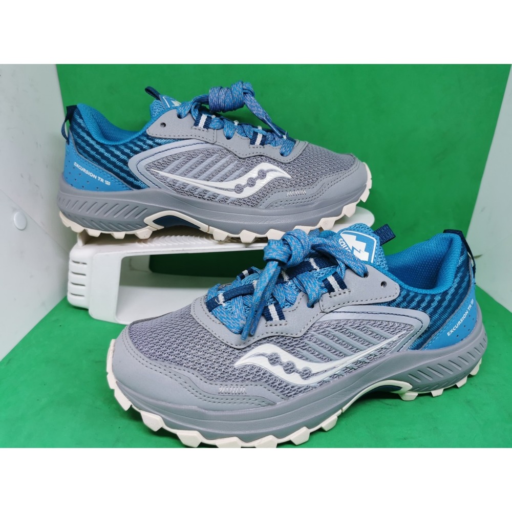 Saucony Womens Excursion TR 15 S10668-15 Gray Blue Running Shoes Sneakers 6.5